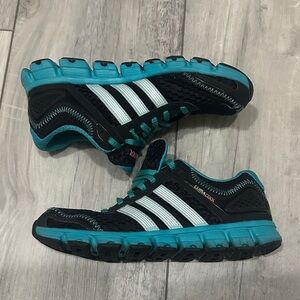 Women’s Adidas Black and Teal Athletic Sneakers